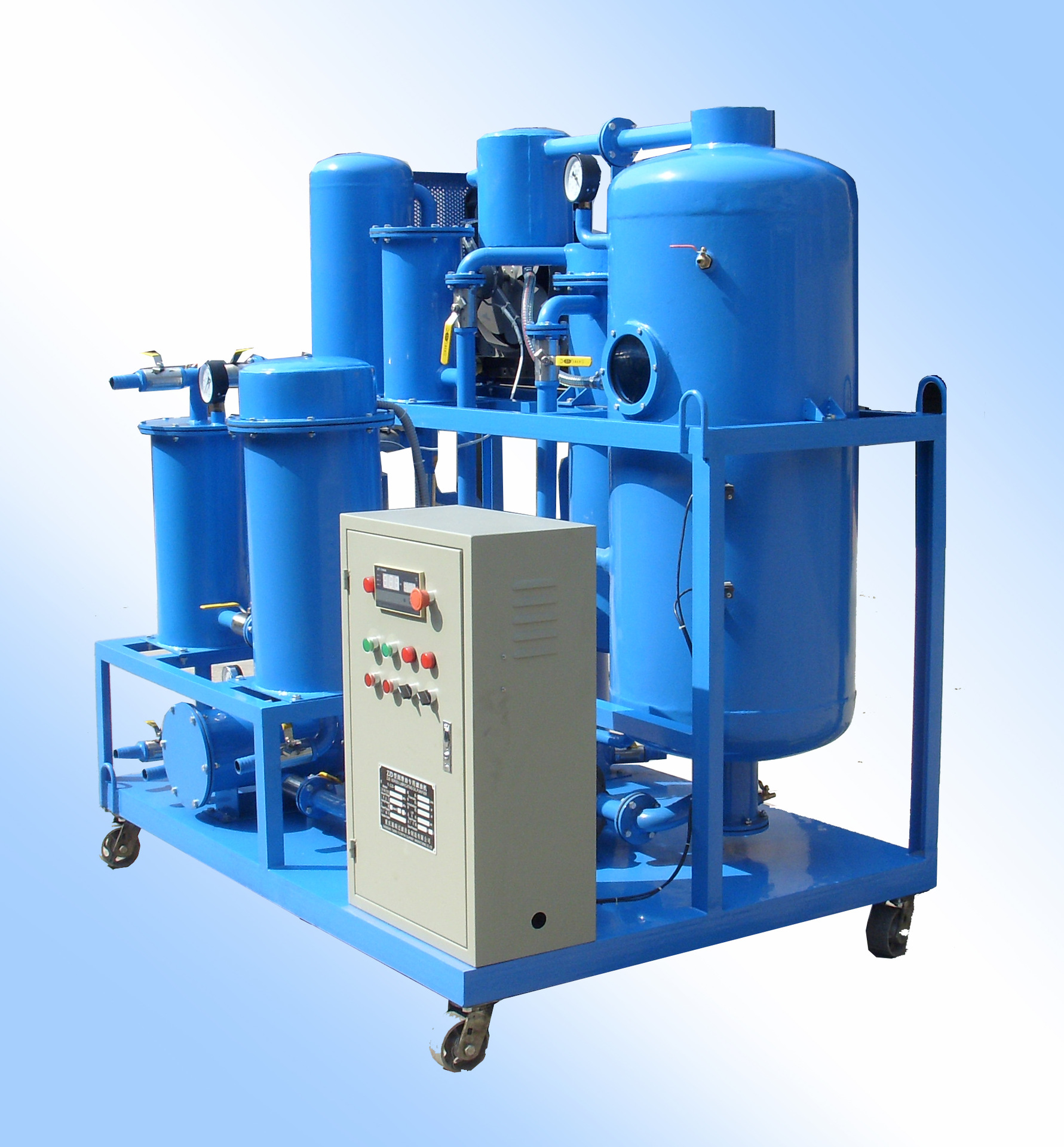 ZJD-C-50高粘度460#、220#齿轮油真空破乳化在线脱水多功能滤油机