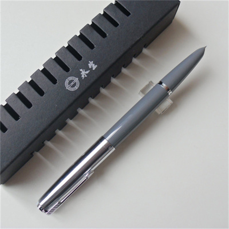 军舰灰铱金笔