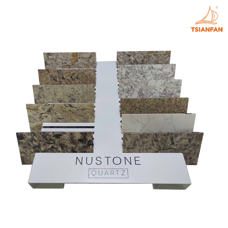 双排石英石台面架白色人造石桌面架SRT038