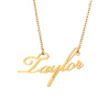 Yunna Speed Store Hot Selling Goodluck Taylor DIY Personal Customized Titanium Steel English Name Necklace