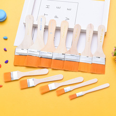 Wholesale No. 1-12 nylon oil painting board brush, barbecue board brush, pig bristle small brush, glue brush, dust removal bristle paint brush