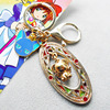 Magic Card Girl Sakura Kuros Tarot keychain Hundred Varic Sakura Key Buckle Pendant Jewelry Magic Array Sale