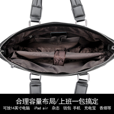 man Bag One shoulder Inclined shoulder bag The first layer cowhide business affairs Handbag Cross section Briefcase Men's bag Manufactor