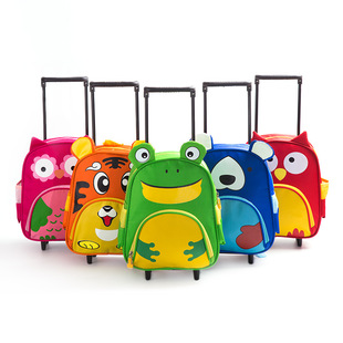 New children's schoolbag children's cartoon primary school student trolley schoolbag children's luggage bag manufacturer