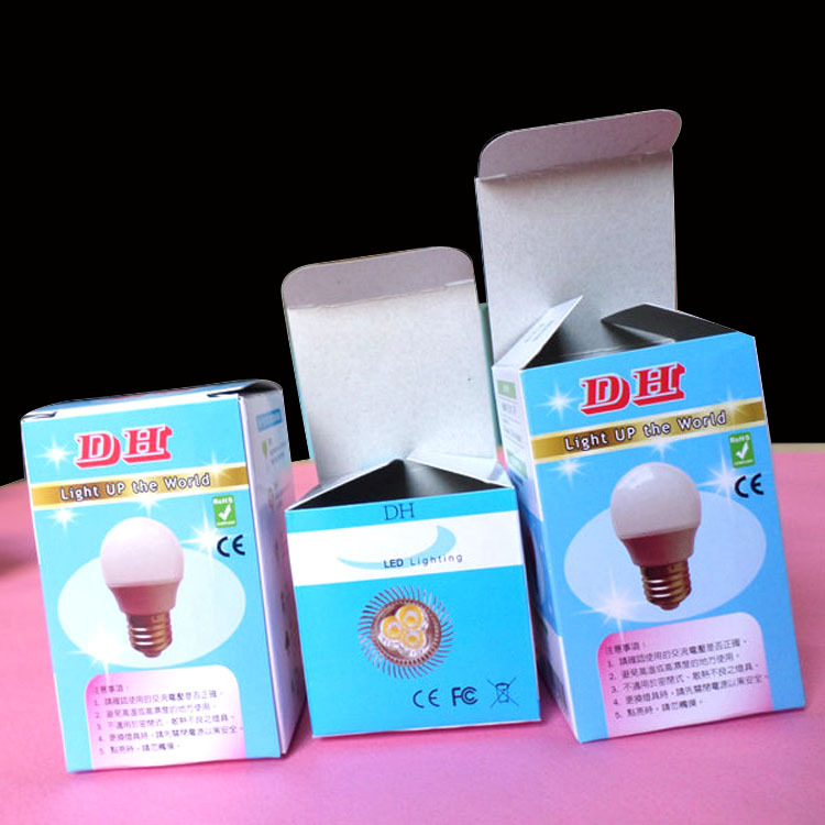厂家生产 定做节能灯包装盒 LED包装盒 中彩盒定做 LED纸盒