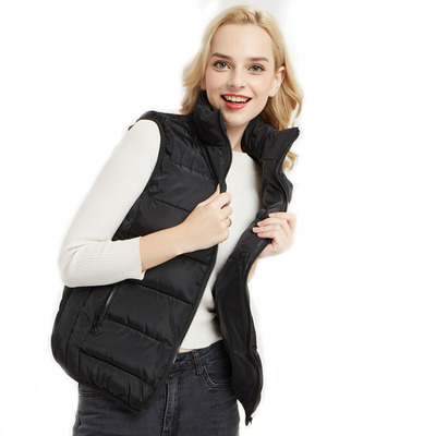 企业工装羽绒棉马甲定制印LOGO志愿者广告棉马夹保暖背心情侣坎肩|ru