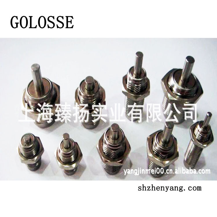 批发高品质单动 微型 拇指气缸六角气缸（无螺纹）纺机配件