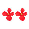 Long earrings, accessory, Korean style, flowered, city style