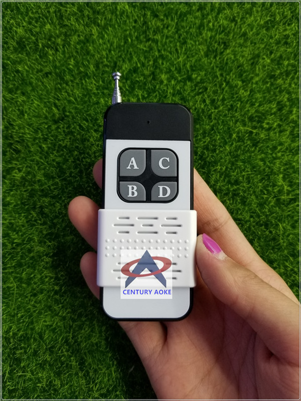 新款大功率远距离4键遥控器四路发射器配4路开关带推盖遥控器