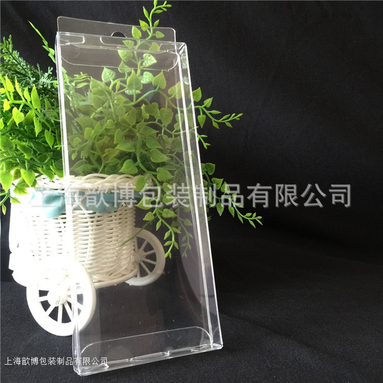 加工PET环保 PET透明胶盒 PUR 粘边 环保超透长方形包装盒