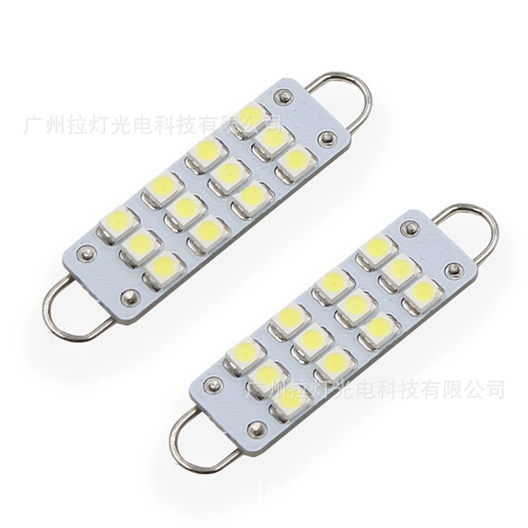 Авто двойной-острый 44мм 12smd 1210 потолочный светильник/ лицензионная лампа Reading light кросс-бордер для белого 12V