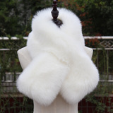 Шарф, шарф-платок, зимний фальшивый воротник, в корейском стиле, увеличенная толщина