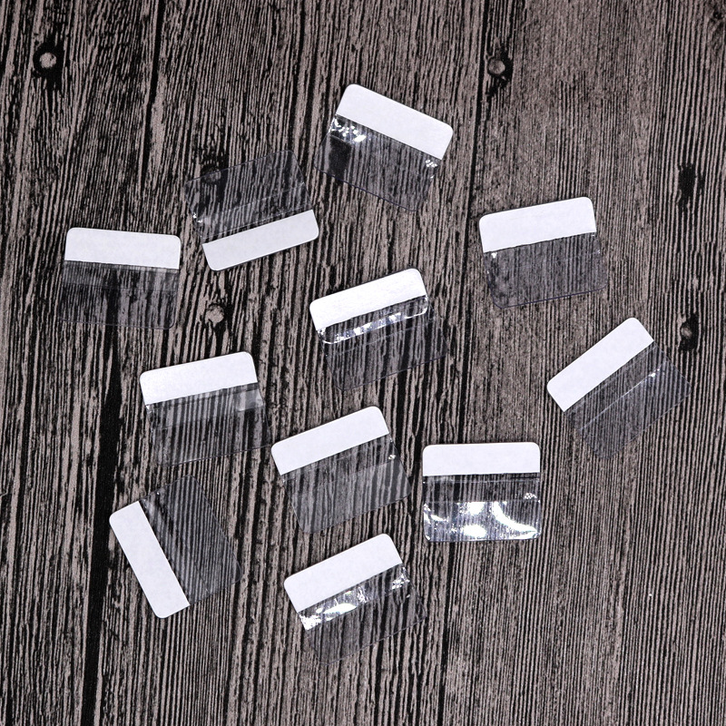 现货2.5*3透明弯钩贴片 饰品配件包装耳环卡项链卡纸配件 可悬挂