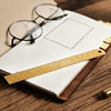 15 cm 12 cm brass deeper described ruler portable retro bookmark ruler office supplies Student stationery