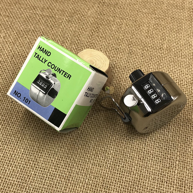 晶辉厂家金属加厚外壳4位数手动计数器人流统计机场仓库码头点数