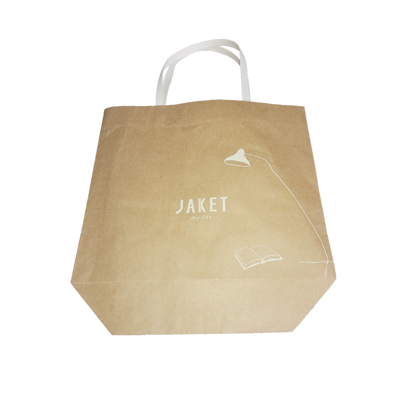 纯色牛皮纸手提袋 环保购物纸袋 礼品袋定做印刷logo批发