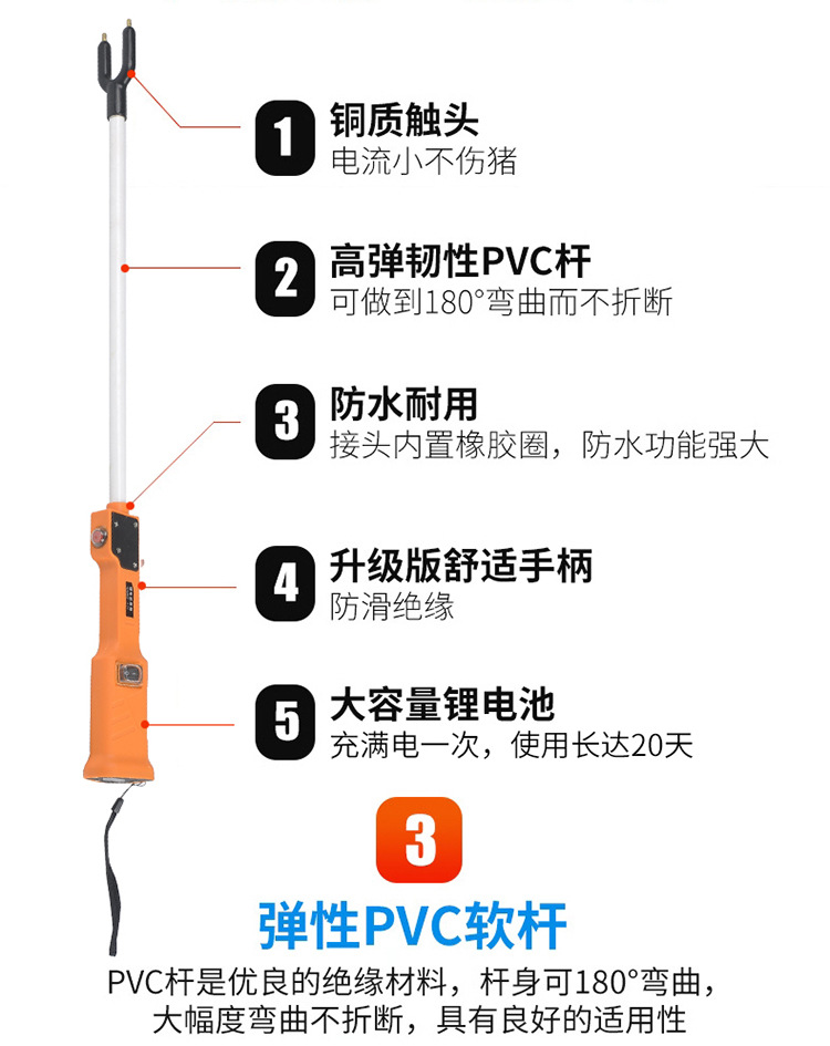 赶猪器赶猪棍赶猪棒电动赶猪器电赶猪棒电猪器赶猪电鞭电猪器详情21