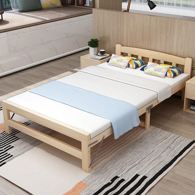 實木床壹米1寬的成人單人床1.2米寬中式松木床簡易實木雙人1.2米 