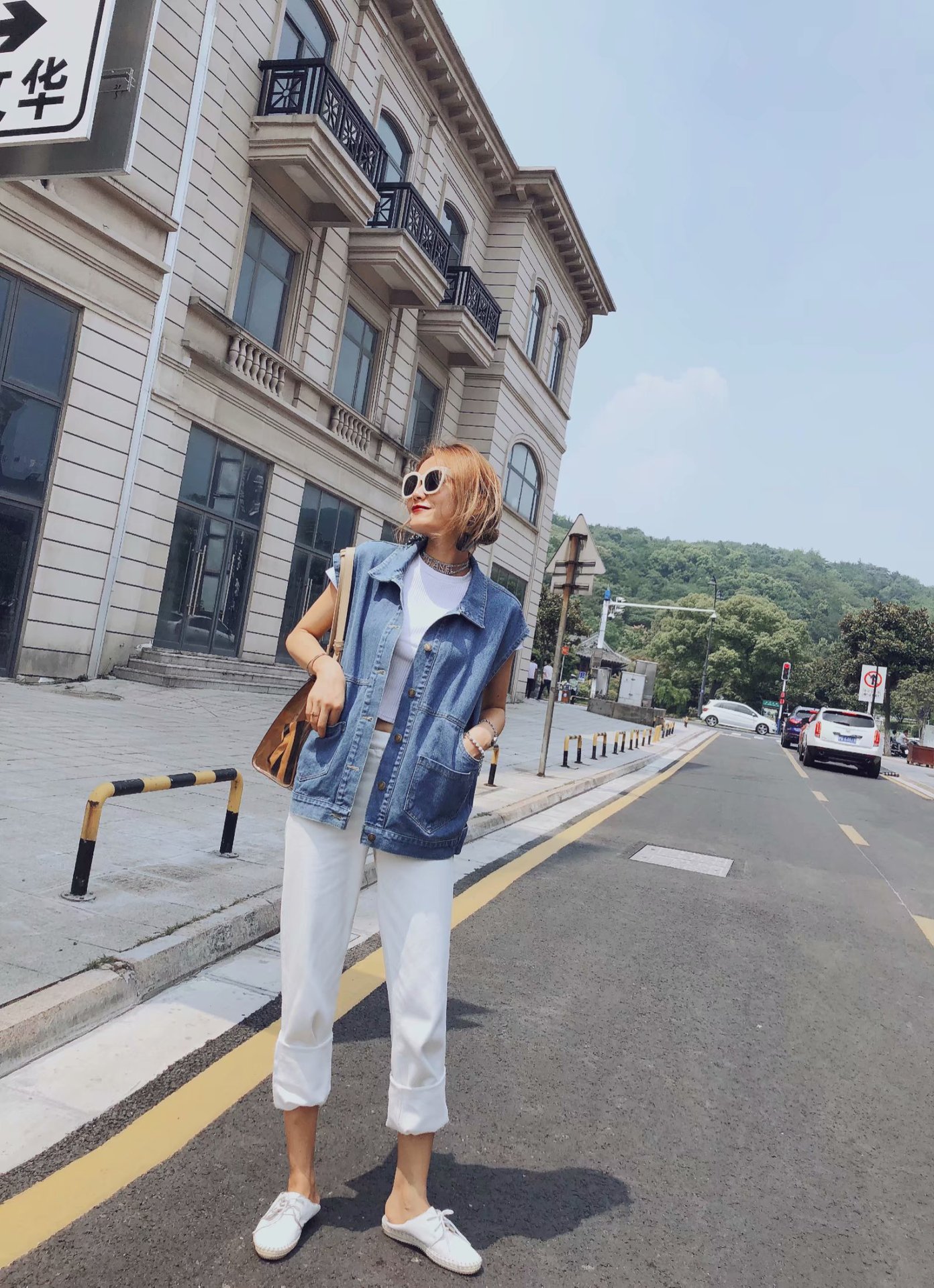 Gilet femme JIANYOUSHA  JIANYOUSHA en Cow-boy - Ref 3317034 Image 4