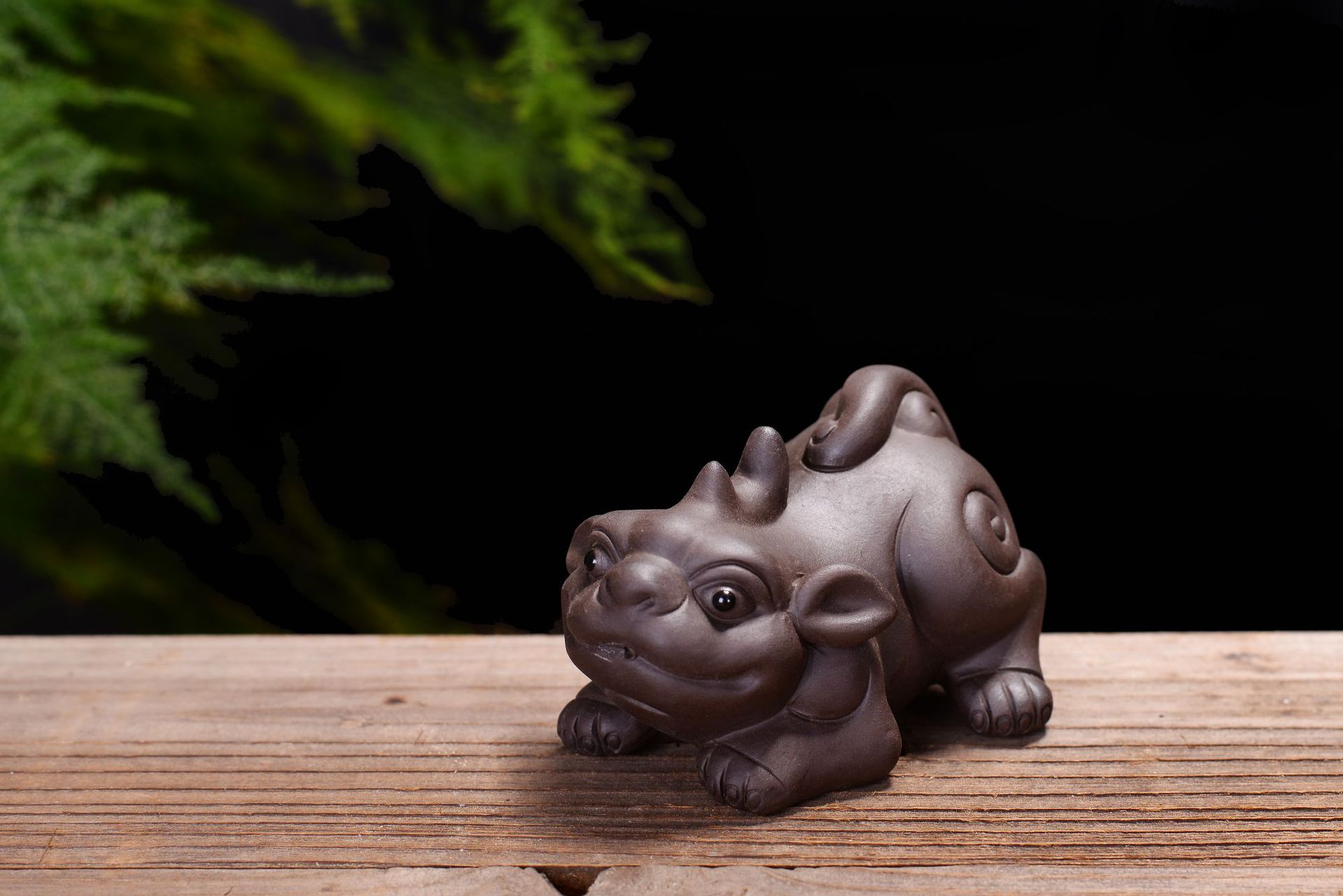 Tea Pet Boutique Purple Clay Lucky Pixiu Ornaments Tea Ceremony Kung Fu Tea Accessories Ruyi Pixiu Tea Tray Ornaments