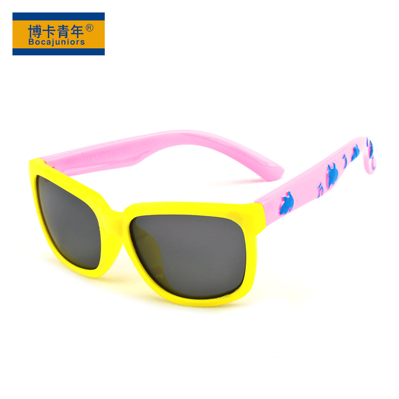 fashionable silicone children's sunglasses for men and women