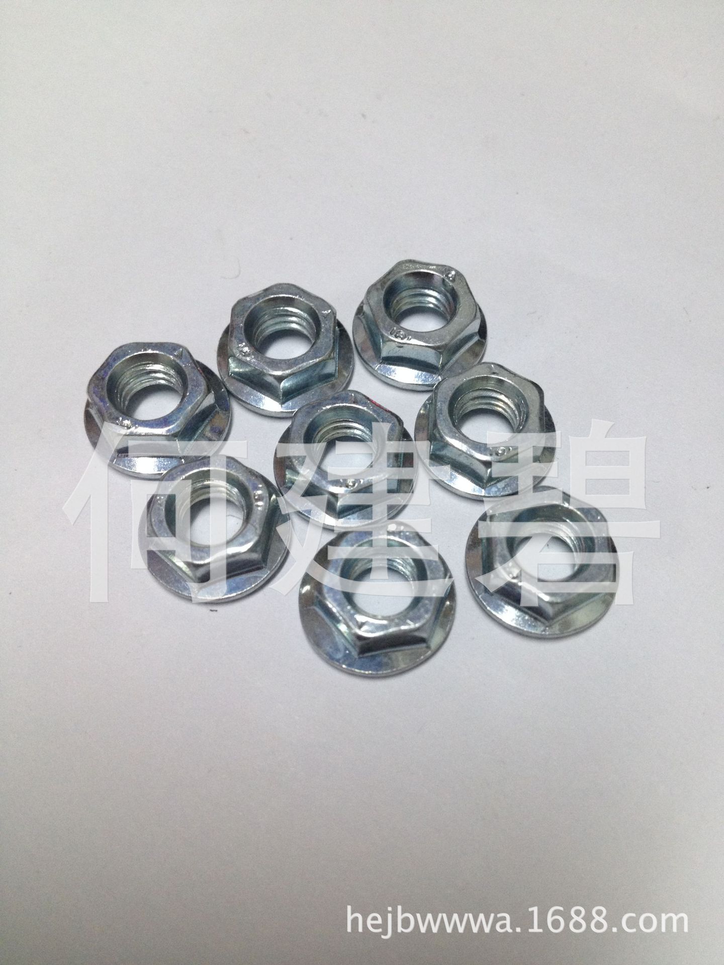 供应GB6177-76 镀锌六角法兰螺母 锁紧螺母 扣紧螺母 带边螺母