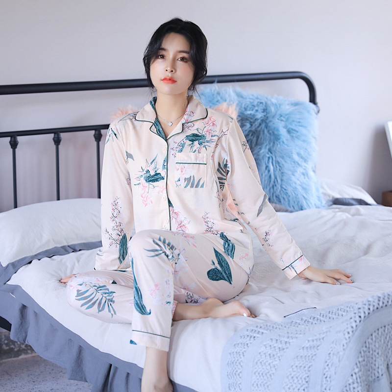 2019春夏季新品纯棉月子服产妇产后哺乳喂奶衣开衫孕妇睡衣女套装