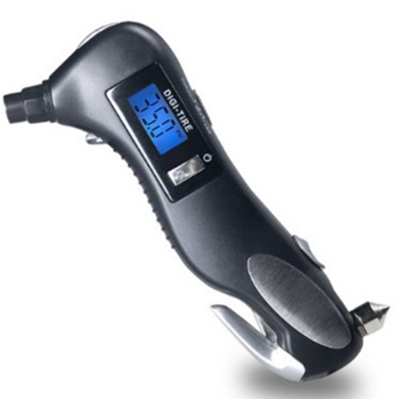 数显轮胎胎压计车载手电筒破窗器快速割安全带多用途应急汽车用品