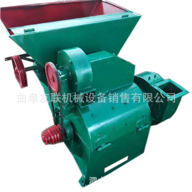 柴油沙克龙花生秧粉糠机 自动进料除尘打糠机 干草粉草面机 58