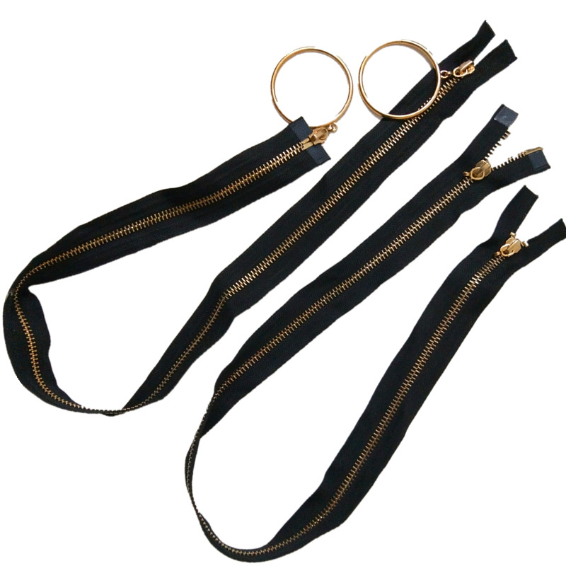 闭尾铜牙Y牙欧牙码装金属拉链 3号5号8号上下拉双开尾外套拉链