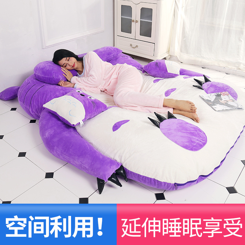 Directo de fábrica sofá perezoso solo doble tatami pequeño dibujos animados Totoro colchón lindo moda dormitorio silla trasera