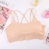 Silk breathable light and thin protective underware, bra top, wireless bra, vest, beautiful back