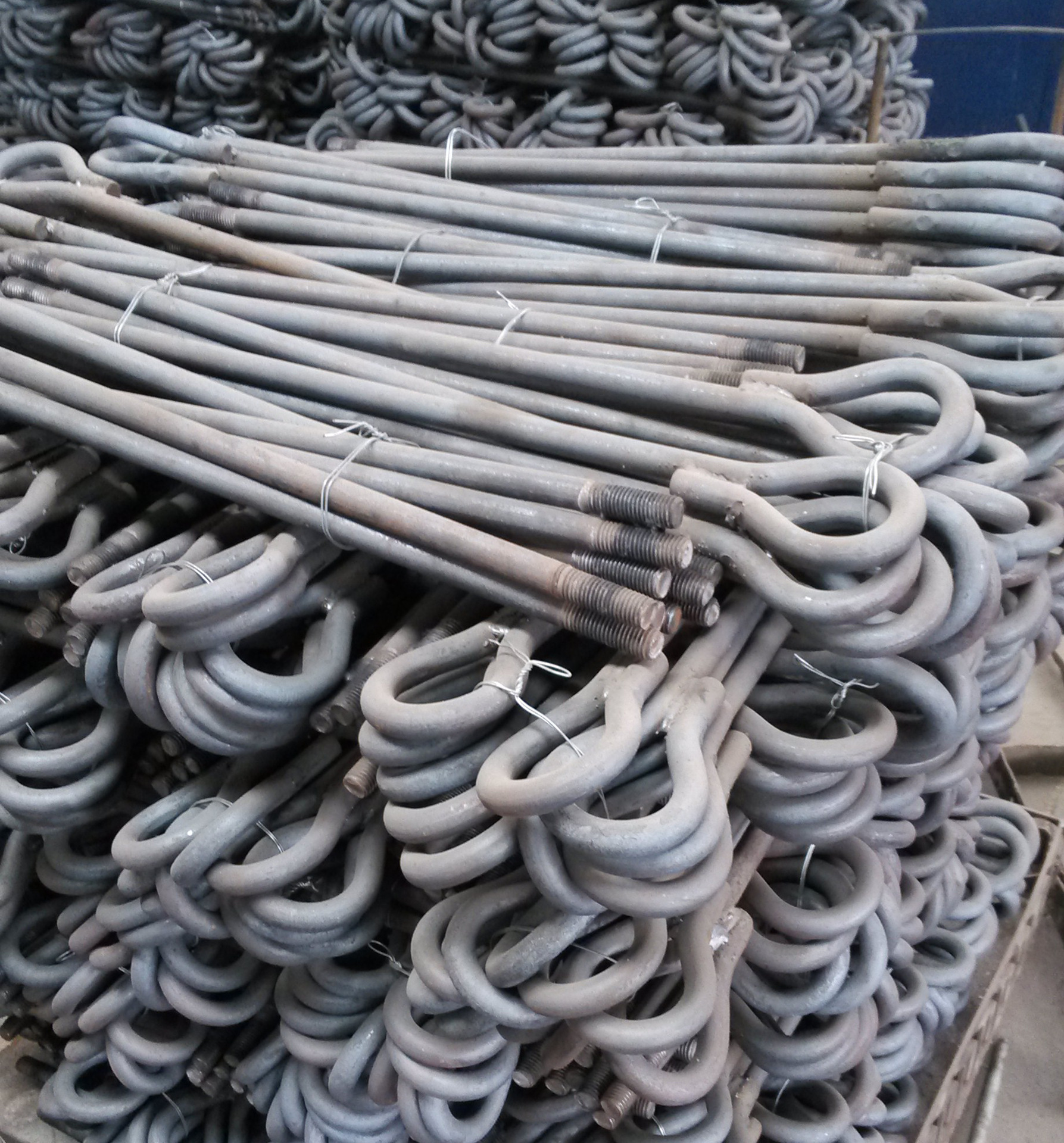 建筑机械专用地脚螺丝 9字头地脚丝 国标本色地脚螺栓预埋件