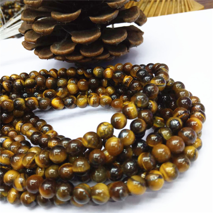 Guangshun Jewelry offers wholesale of natural yellow tiger's Eye stone loose beads and semi-finished tiger's eye stone products. DIY jewelry beads are sold directly by the manufacturer detail image 9