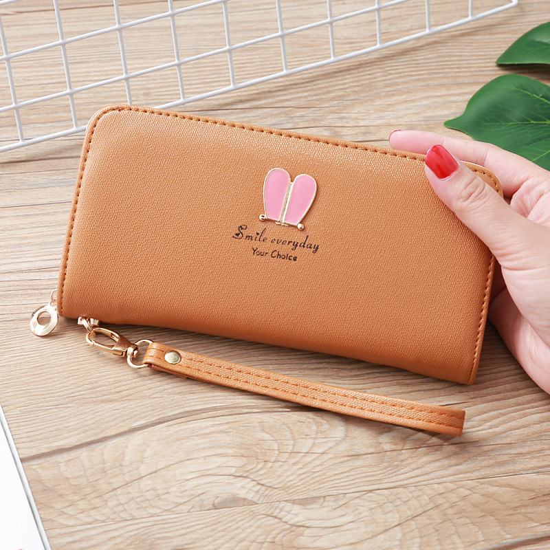 Korean Rabbit Ear Zipper Long Wallet display picture 27