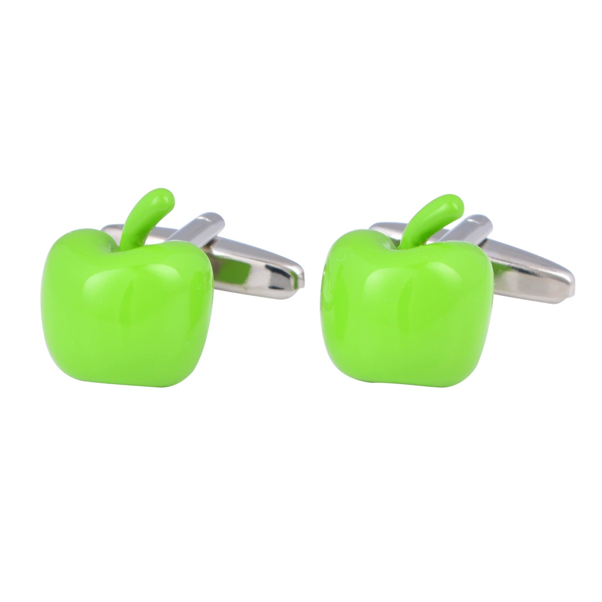 Підвяги Dongguan Спорт смешанные партии К cufflinks К cufflinks High-quality oil-sprayed apple cufflinks Три-dimensional fruit cufflinks Creative
