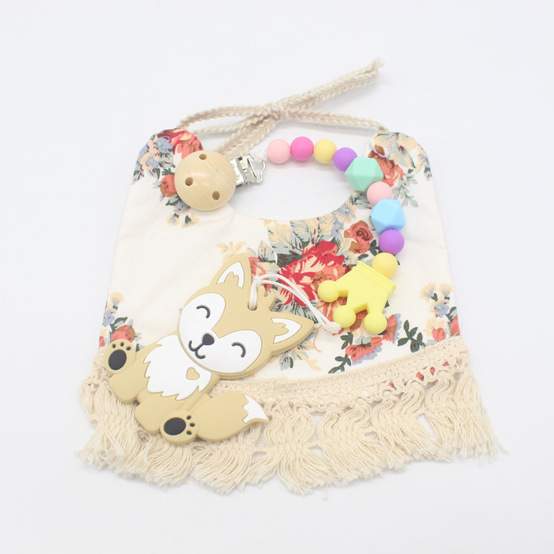 Suministros para bebés chupete Cadena de chupete de silicona para bebés clip Amazon Comercio exterior Venta caliente cadena anti-caída cadena chupete