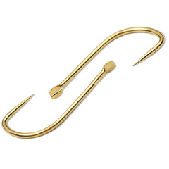 一品尖峰 袋裝 TG 帶線槽 金關東魚鈎 無倒刺釣魚鈎 戶外垂釣用品