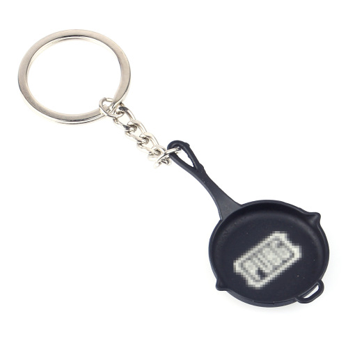 Manufacturer + direct sales chicken series keychain personalized new creative gift 98K three-level bag pan keychain