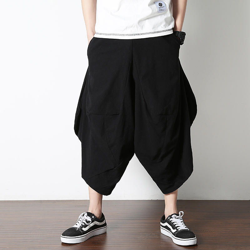 Spring And Summer Men's Bloomers Chinese Style Beach Pants