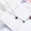 Short necklace, chain for key bag , pendant, demi-season accessory, simple and elegant design, Korean style