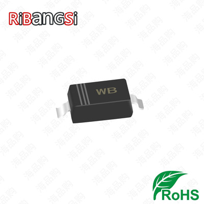 厂家直销BZT52C6V8 1206稳压二极管丝印WB SOD-123贴片二极管6.8V|ms