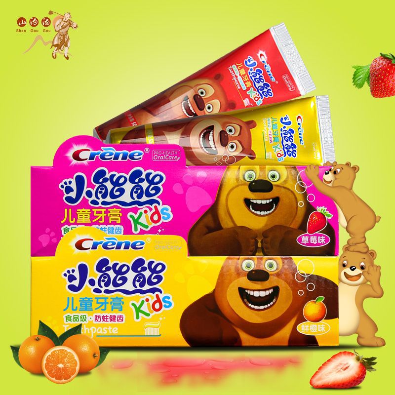 50G Manufactor Direct selling children toothpaste toothpaste dad Where Ingredient Moderate Moth proofing child fruit