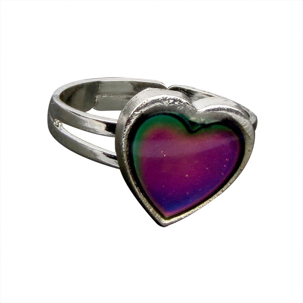 Fashion Heart Color Changing Ring display picture 4