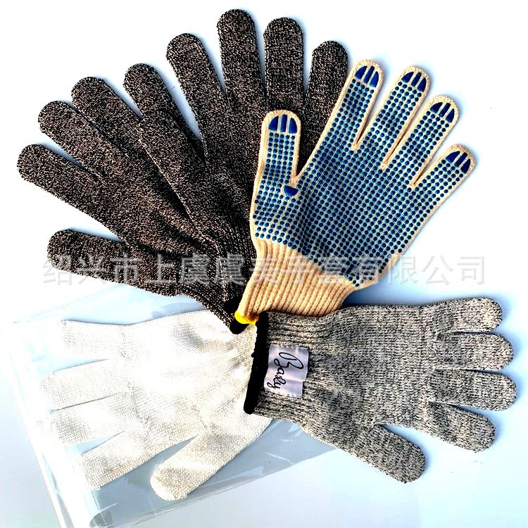 厂家生产加大号耐割手套 大码抗震防震抗割手套 多款现货批发