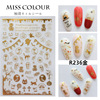 Nail stickers for nails, fake nails, set for manicure, halloween