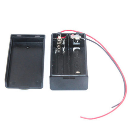 电池盒 二节五号 5号2节 带盖子 可装2节5号电池 带粗线 串联