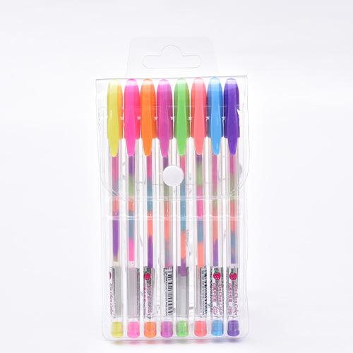 Creative Rainbow Pen Refill Set Flash Pen Water Chalk Highlighter Office Learning 8 Boxed Painting Color Powder