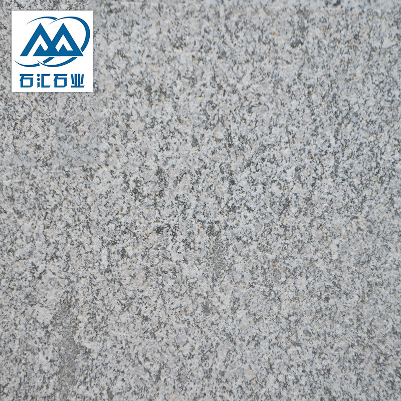 花岗岩五莲灰火烧板广场地铺浅灰色石材加工五莲灰火烧面 巢堂之尚