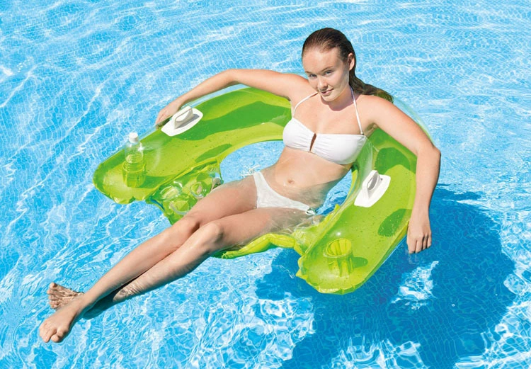 Intex подлинный надувной пляжный мягкий пятка, плавательный круг